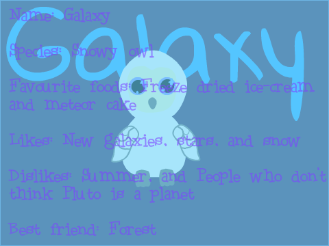 Art trade with -Galaxies- ~Galaxy the Owl~