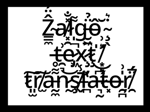 Zalgo text translator
