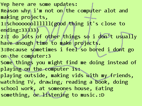 UPDATES!!!:3333