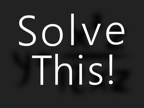 Solve This!