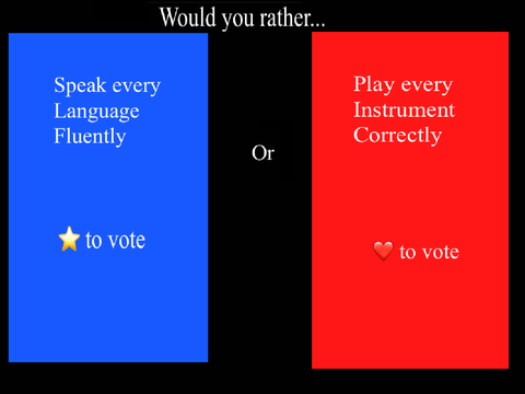 By the way...would you rather...