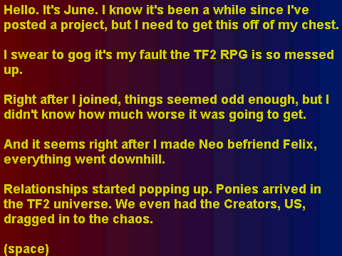 TF2 RPG: A letter from JuneBug