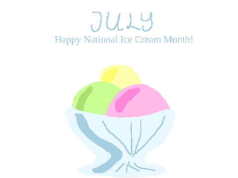 Happy National Ice Cream Month!