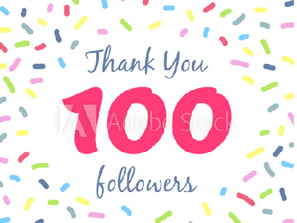 THANKYOU 100 followers!