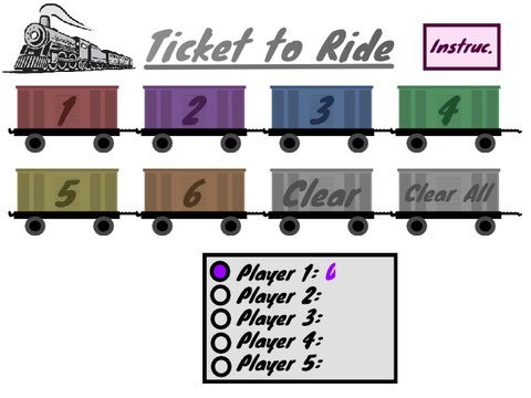 Multi-User Ticket to Ride Calculator (ORIGINAL)