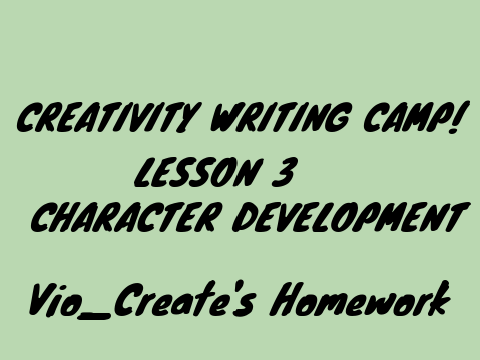 CWC ~ Lesson 3 ~ Homework