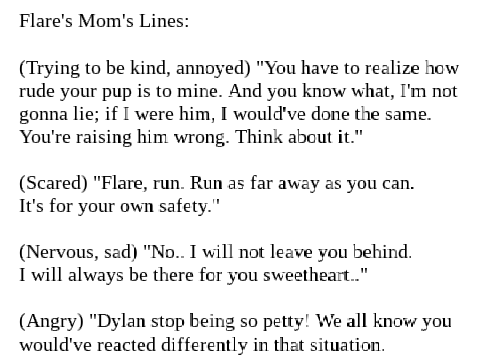 ~ Flare's Backstory ~ (OPEN AUDITIONS! 0/21) remix