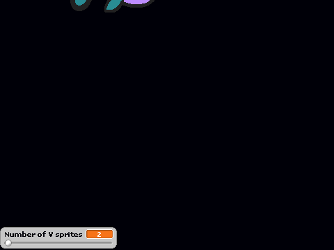 Infinite number of dynamic sprites