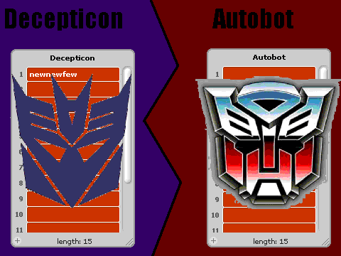 War for Earth -- Voted for Decepticon