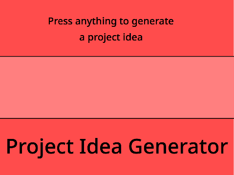 Project Idea Generator