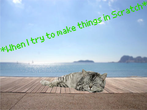 *When I try to make things on Scratch*