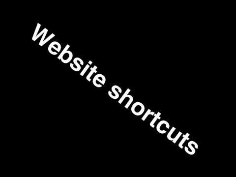 Webpage Shortcuts