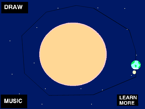 Earth's Orbit around the Sun Simulatur