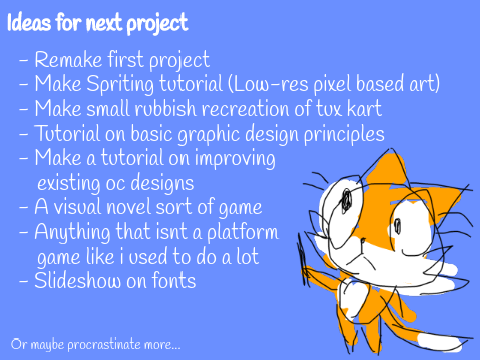 Ideas for next thing