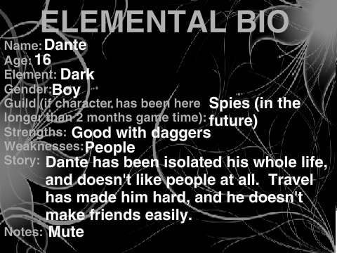 Elemental Bio for Dante