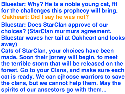 Warriors: The New Prophecy episode 1 script