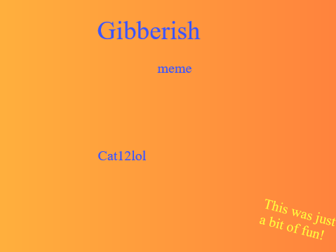 GIBBERISH~meme