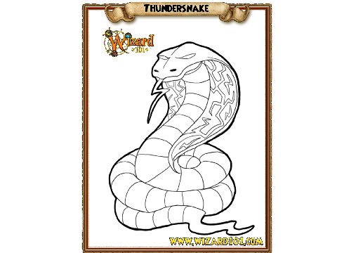 Thunder Snake coloring contest (ends Nov 15th)