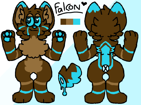+ falcon // ref sheet commission for @-Falconwing-