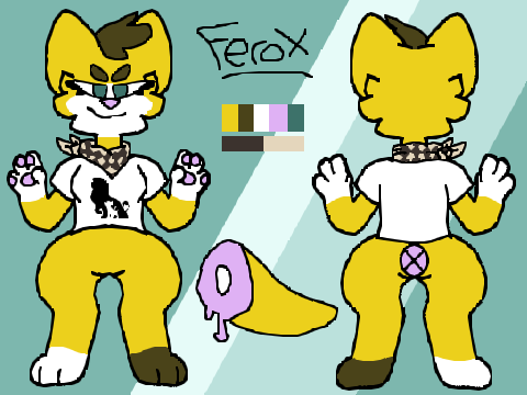 + ferox // ref sheet commission for @Lynxstarr +