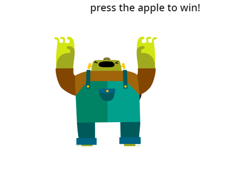 Press the apple!