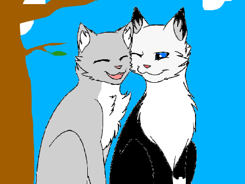 Silverclaw and Nightshadow