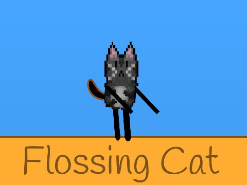 Flossing Cat