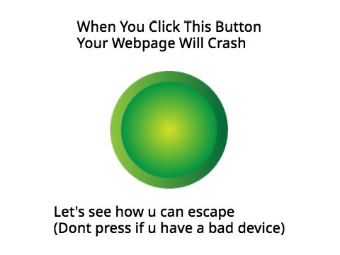 escape your crashed webpage