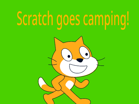 scratch goes camping!