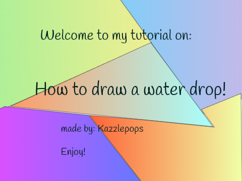 How to draw a Water Drop - Tutorial
