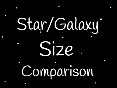 Star/Galaxy Size Comparison