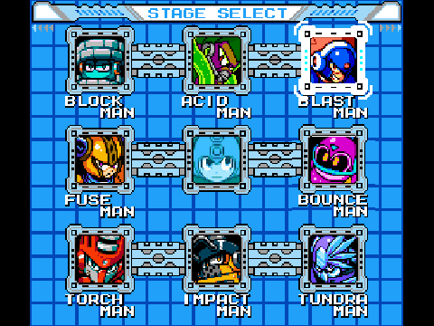 Mega Man 11 - Stage Select (8-Bit)
