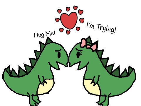 T-rex drawing for art contest