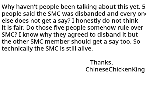the smc is still alive