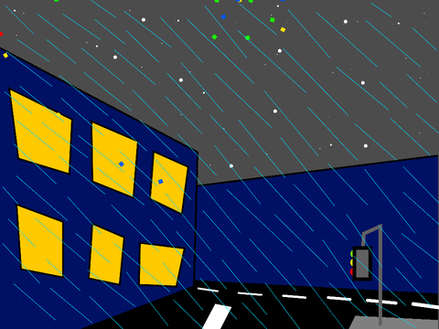 Rainy Street Artwork