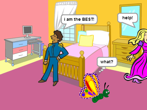 the prince, the princess, and the butterfly(: