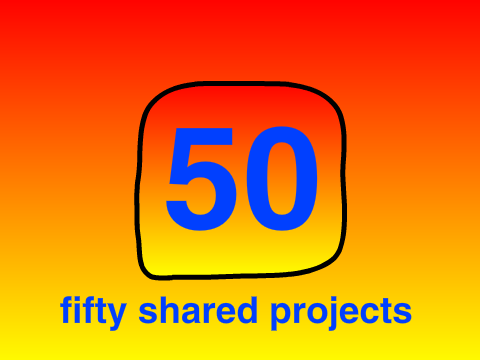 Fifty Shared Projects!
