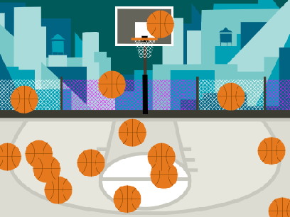 basketball games (catch)