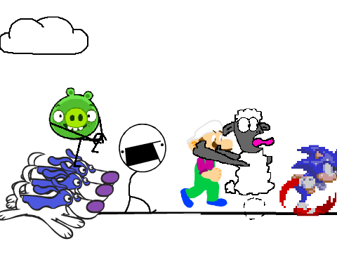 Add yourself running away from the dogs!!!! remix