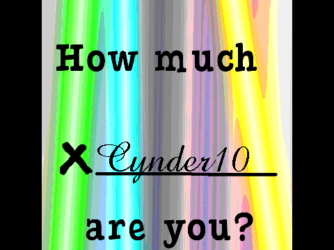 How much of CYNDER10 are you?