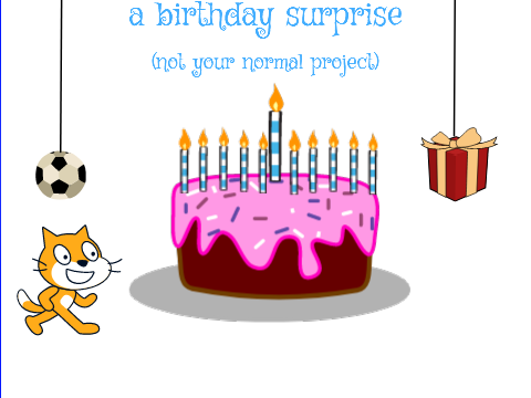 a birthday surprise (not your normal project)