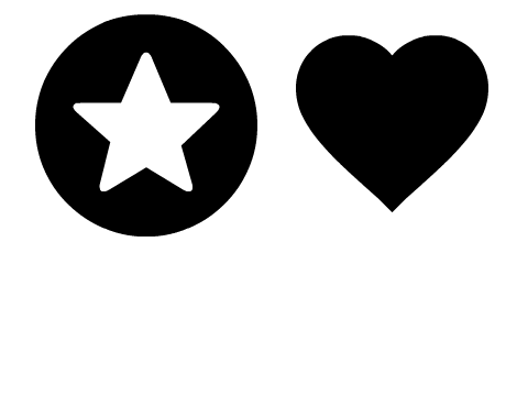 Vector Love and Favorite Icons