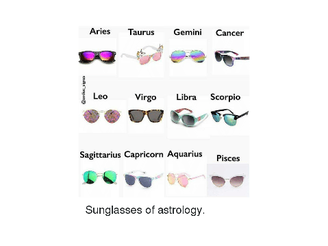 Zodiac as different things