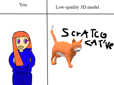 Give me an OC and I'll make it a poorly-rendered 3D model remix