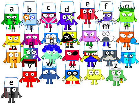 Alphablocks - Main Letters (Silent E added)