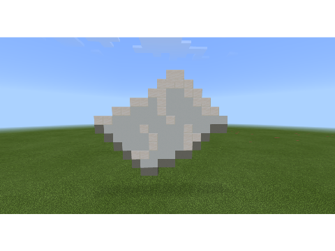マイクラで紙建築してみた