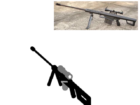 Barrett M82A1 3D Model