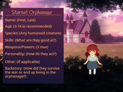Starset Orphanage RP || Sign-up sheet