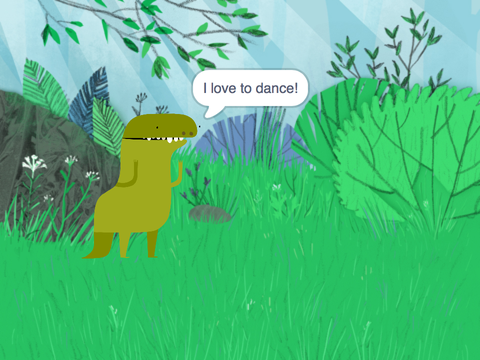 Nested loops: Example demo - dancing dinosaur