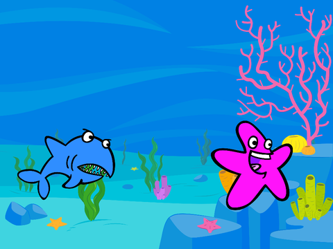 Broadcasting messages: Example demo - shark + starfish